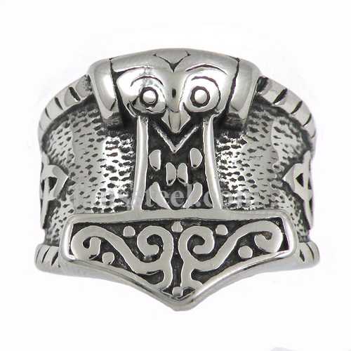 FSR13W88 Celtic thors hammer ring - Click Image to Close